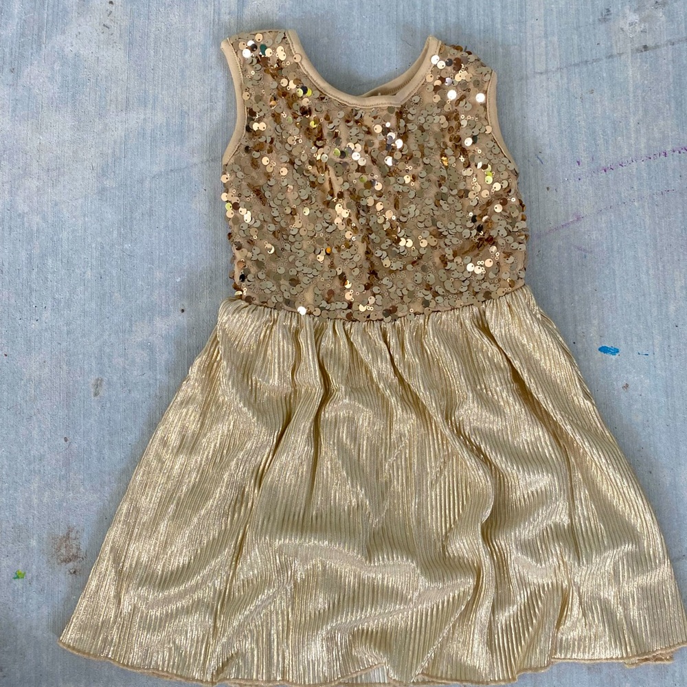 gold sparkley dress